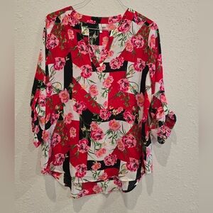 Women's beautiful multi-colored casual blouse